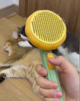  FYY Dog and Cat Brush for Shedding, Self Cleaning Dog Grooming  Brush Pet Slicker Brush for Long or Short Haired Dogs Cats Grooming Supplies  Pink : Pet Supplies