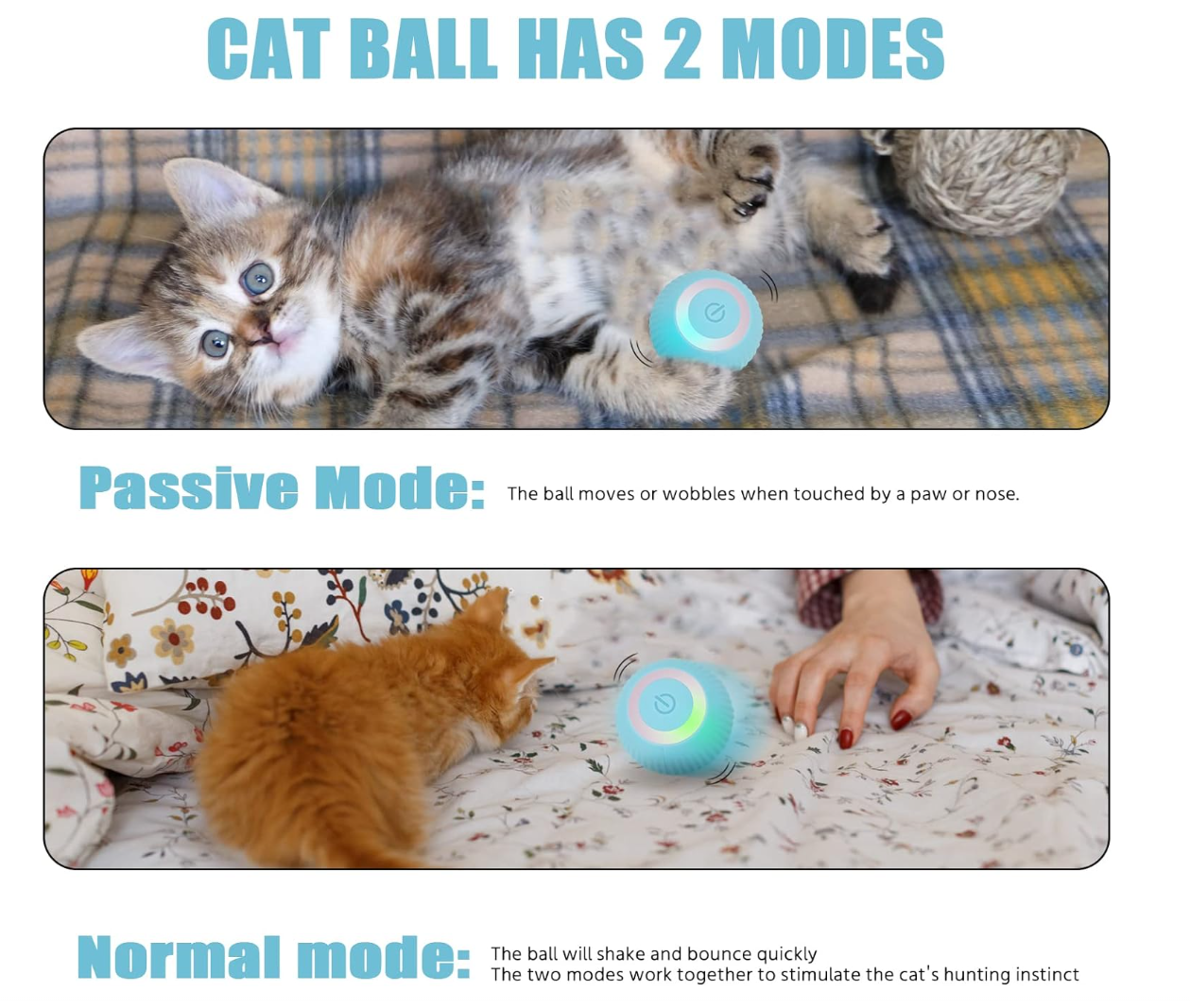 Moving ball for cats best sale