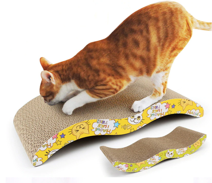 Kitty Kick Stix Cat Scratcher Cardboard Cat Scratch Pad Reversible